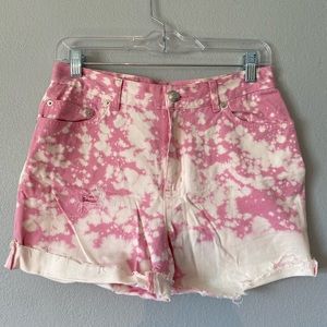 Lauren Jeans Co. pink tie dye shorts